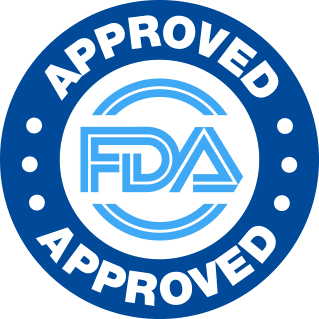 Made in an FDA registered facility badge